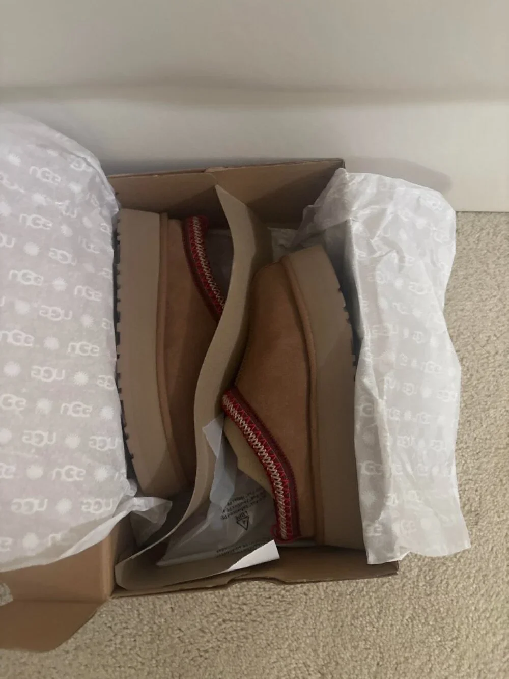UGG Tazz II Genuine Shearling Lined Platform Slipper